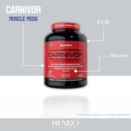 Carnivor Beef Proteína Whey | Muscle Meds | 4.5lb