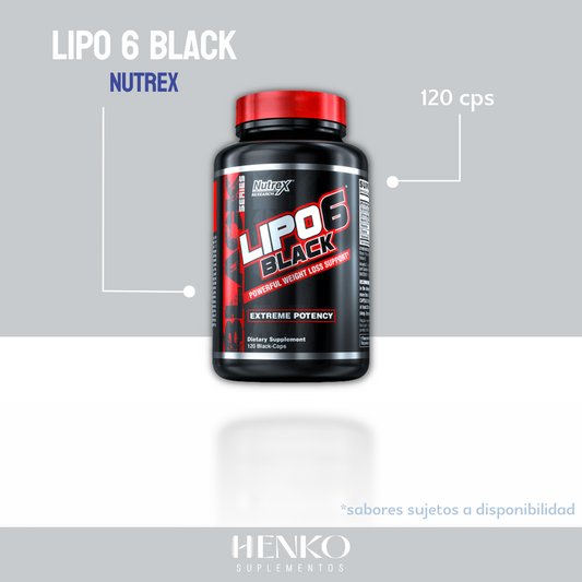 Lipo 6 Black | NUTREX | 120cps